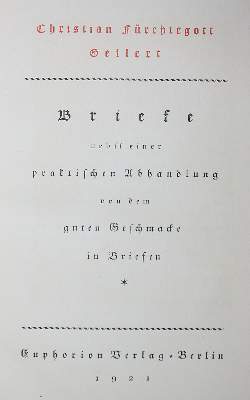 Bild Nr.1: 137-1164 Gellert,C.F.: (Einband)