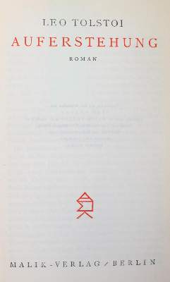 Bild Nr.1: 137-1284 Tolstoi,L.N.: (Malik-Verlag)
