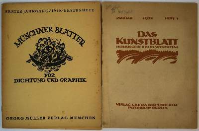 Bild Nr.2: 137-1299 Münchner Blätter: (Literatur und illustrierte Bücher 20.Jahrhundert - Alte Literatur in modernen Ausgaben)