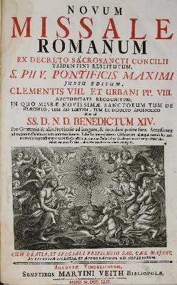 Bild Nr.1: 137-134 Novum Missale Romanum: (Gesangbücher)