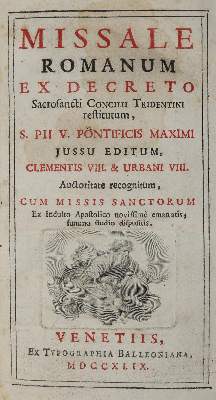 Bild Nr.3: 137-134 Novum Missale Romanum: (Gesangbücher)