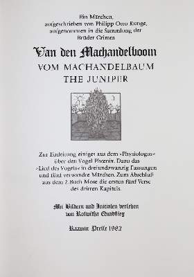Bild Nr.1: 137-1357 Runge,P.O.: (Literatur und illustrierte Bücher 20.Jahrhundert - Alte Literatur in modernen Ausgaben)