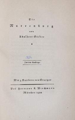 Bild Nr.1: 137-1379 Stifter,A.: (Staeger)