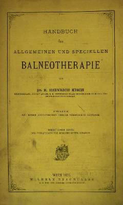 Bild Nr.1: 137-1440 Kisch,E.H.: (Medizin, Balneologie)