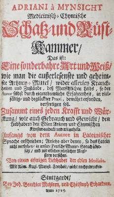Bild Nr.1: 137-1466 Mynsicht,A.v. (d.i. A.Seumenicht).: (Medizin)