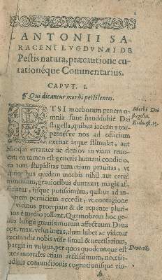 Bild Nr.1: 137-1468 (Saracenus,J.A.: (Medizin, Pest)