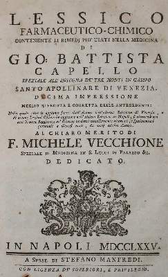 Bild Nr.1: 137-1470 Capello,G.B.: (Medizin, Pharmazie)