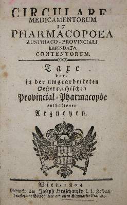 Bild Nr.1: 137-1473 (Pharmacopoea Austriaco-Provincialis).: (Medizin, Pharmazie, Österreich)