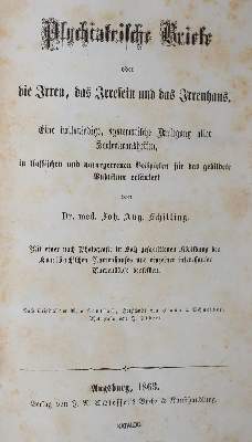 Bild Nr.1: 137-1476 Schilling,J.A.: (Medizin, Psychologie)