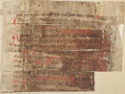 Bild Nr.1: 137-153 Einbandmakulatur.: (Handschriften)