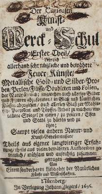 Bild Nr.2: 137-1601 (Kunckel von Löwenstern,J.).: (Verschiedene Gebiete - Varia)
