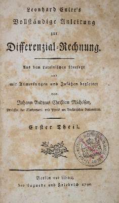 Bild Nr.1: 137-1609 Euler,L.: (Verschiedene Gebiete - Varia, Mathematik)