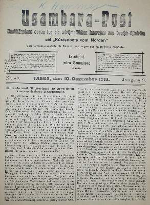 Bild Nr.1: 137-1665 Usambara-Post.: (Afrika)