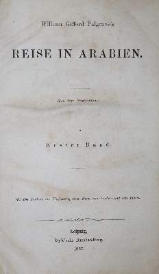 Bild Nr.2: 137-1700 Palgrave,W.G.: (Asien, Arabien)