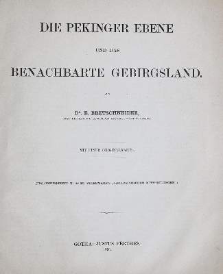 Bild Nr.3: 137-1704 Bretschneider,E.: (Asien, China)