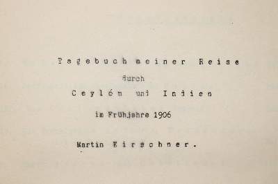 Bild Nr.1: 137-1711 Kirschner,M.: (Asien, Indien, Ceylon)