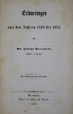 Bild Nr.1: 137-1786 Pavenstedt,J.: (Deutschland, Bremen)