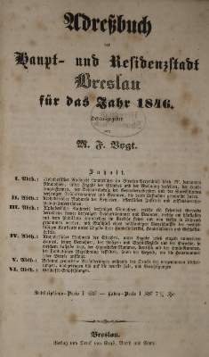 Bild Nr.1: 137-1792 Adreßbuch: (Deutschland, Breslau)