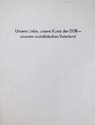 Bild Nr.2: 137-1800 Zentralhaus für Kulturarbeit der DDR (Hrsg.).: (Deutschland, DDR)