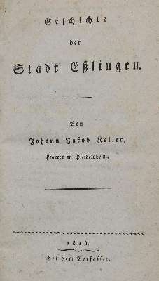 Bild Nr.1: 137-1805 Keller,J.J.: (Deutschland, Esslingen)