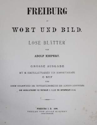 Bild Nr.1: 137-1816 Kiepert,A.: (Deutschland, Freiburg)