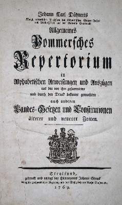 Bild Nr.1: 137-1856 Dähnert,J.C.: (Deutschland, Pommern)