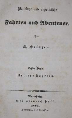 Bild Nr.1: 137-1860 Heinzen,K.: (Deutschland, Revolution 1848/49 - Vormärz - Politik)