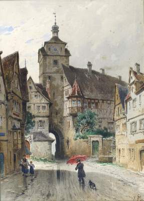 Bild Nr.1: 137-1870 Stieler, Robert Friedrich: (Deutschland, Rothenburg o.d.Tauber)
