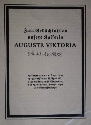 Bild Nr.2: 137-1891 Haus Doorn.: (Deutschland, Wilhelm II.)