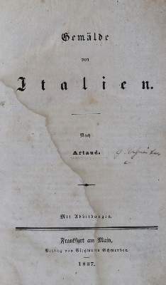 Bild Nr.11: 137-1936 Raumer,F.v.: (Italien)