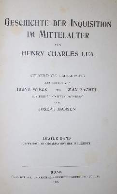 Bild Nr.2: 137-195 Lea,H.C.: (Inquisition)
