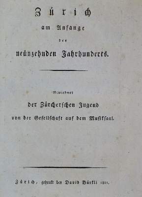 Bild Nr.2: 137-1993 Neujahrsblätter.: (Schweiz)