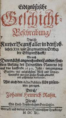 Bild Nr.1: 137-1994 Rahn,J.H.: (Schweiz)