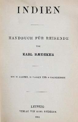 Bild Nr.1: 137-2026 Indien.: (Verschiedene Länder - Varia, Baedeker)