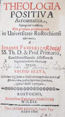 Bild Nr.1: 137-211 König,J.F.: (Alte Drucke, Handschriften und Theologie)