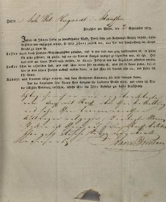 Bild Nr.4: 137-2117 Brentano, Franz Domincus,: (Autographen)