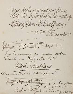 Bild Nr.1: 137-2125 Gästebuch: (Autographen)