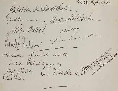 Bild Nr.4: 137-2125 Gästebuch: (Autographen)
