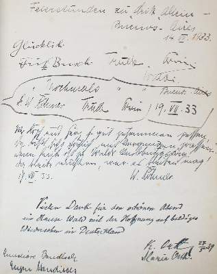Bild Nr.6: 137-2125 Gästebuch: (Autographen)