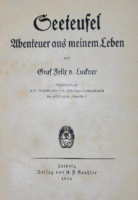 Bild Nr.2: 137-2145 Luckner, Felix Graf von: (Autographen)
