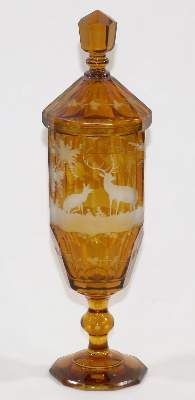Bild Nr.1: 137-2188 Deckelpokal,: (Varia, Glas)