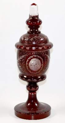 Bild Nr.1: 137-2189 Deckelpokal: (Varia, Glas)