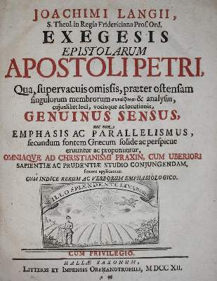 Bild Nr.1: 137-221 Lange,J.: (Alte Drucke, Handschriften und Theologie)