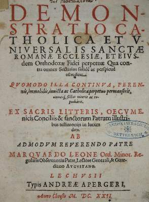 Bild Nr.1: 137-226 Leo,M.: (Alte Drucke, Handschriften und Theologie)