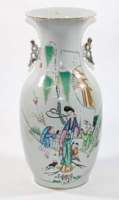 Bild Nr.1: 137-2271 China Henkelvase: (Asiatika)