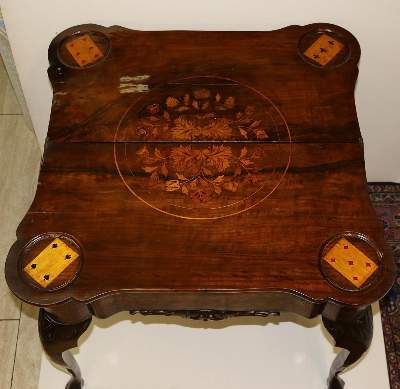 Bild Nr.3: 137-2301 Barock Spiel- Kartentisch: (Möbel)