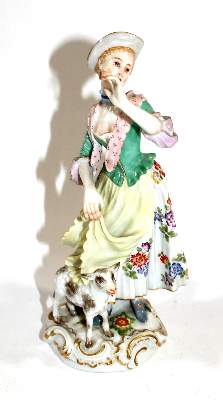 Bild Nr.1: 137-2382 Meissen Schäferin.: (Porzellan u. Keramik, Meissen)