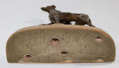 Bild Nr.3: 137-2481 Art Déco Windhunde.: (Skulpturen - Plastiken)
