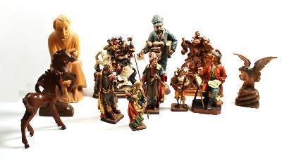 Bild Nr.1: 137-2493 Holzschnitzfiguren.: (Skulpturen - Plastiken)