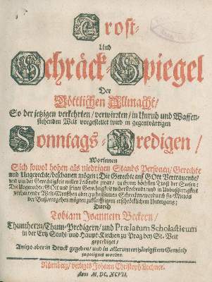 Bild Nr.1: 137-25 Becker,J.T.: (Alte Drucke, Handschriften und Theologie)